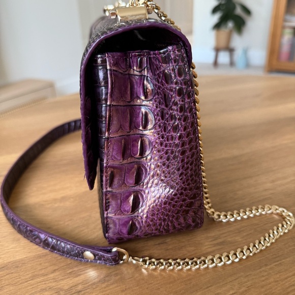 Brahmin Rosalie Crossbody Fig Jam Melbourne Genuine Leather - Picture 5 of 15